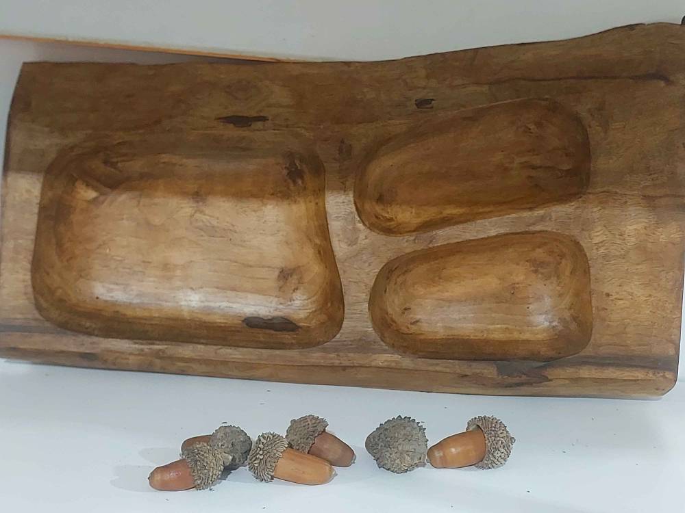 اردو خوری با چوب گردو دست ساز